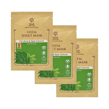 Khadi Essentials Neem Sheet Mask (25ml Each)