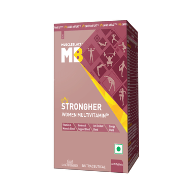MuscleBlaze StrongHer Multivitamin For Women | For Energy, Hormonal Balance & Antioxidant Support | Tablet
