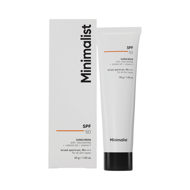 Minimalist SPF 50 PA++++ Sunscreen | No Whitecast And Contains Multi Vitamins