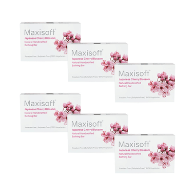 Maxisoft Japanese Cherry Blossom Bathing Bar (75gm Each)