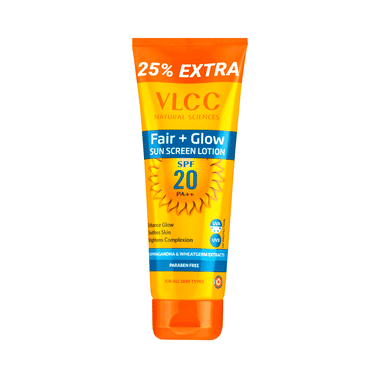 VLCC Fair+Glow Sun Screen Lotion SPF20