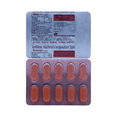 Aceduoz 100mg/325mg/10mg Tablet