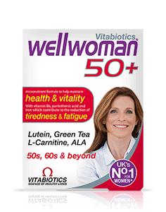 Wellwoman 50+ Multivitamins Health Supplement for Women | Reduces Tiredness & Fatigue | Gluten free Tablet