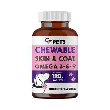 Carbamide Forte Pets Skin & Coat Omega 3-6-9 Chewable Tablet Chicken
