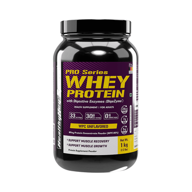 HealthyHey Sports Pro Series Whey Protein Concentrate Powder (WPC 80%) Unflavoured