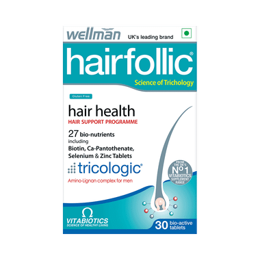 Wellman Hairfollic Hair Supplement Tablet Gluten Free