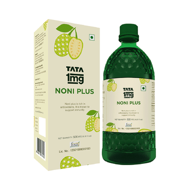 Tata 1mg Noni Juice Plus with Rich Antioxidant, Supports Joint Health and Immunity