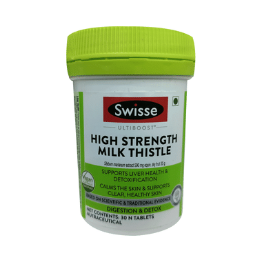 Swisse Ultiboost High Strength Milk Thistle 500mg Tablet For Liver & Stomach Care