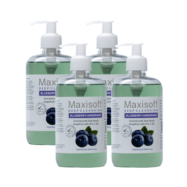 Maxisoft Deep Cleansing Blueberry Handwash (500ml Each)