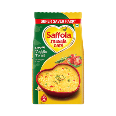 Saffola Masala Oats With High Fibre & Protein | Flavour Veggie Twist