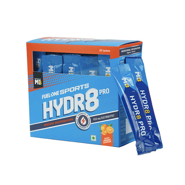 MuscleBlaze Fuel One Sports Hydr8 Pro Sachet (10gm Each) Zesty Orange