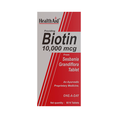 HealthAid Biotin 10000 mcg Tablet