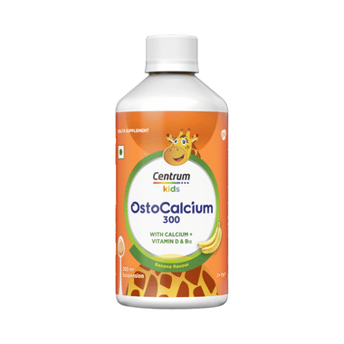 Ostocalcium 300 Suspension, Vitamin D & Calcium to Support Growth, Bone & Teeth Strength (Veg) Banana