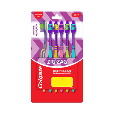 Colgate ZigZag Soft Bristle Toothbrush