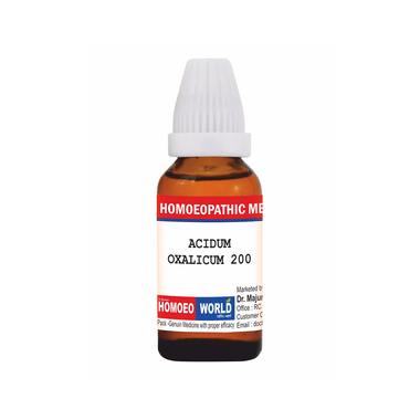 Dr. Majumder Homeo World Acidum Oxalicum Dilution (30ml Each) 200
