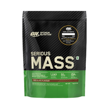 Optimum Nutrition (ON) Serious Mass High Protein For Weight Gain & Muscle Building | Flavour Powder Chocolate