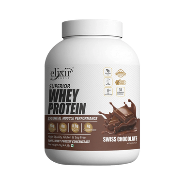 Elixir Wellness Superior Whey Protein Swiss Chocolate