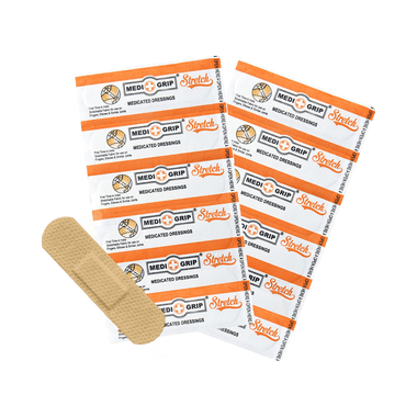 Medigrip Stretch Flexible Fabric Band Aid (100 Each)