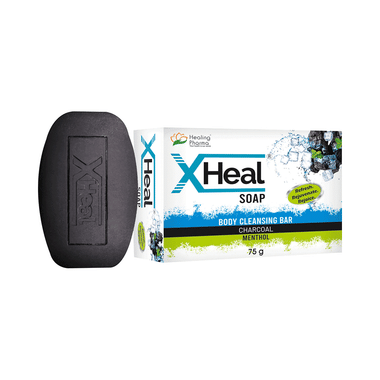 Healing Pharma X Heal Soap (75gm Each) Charcoal Menthol