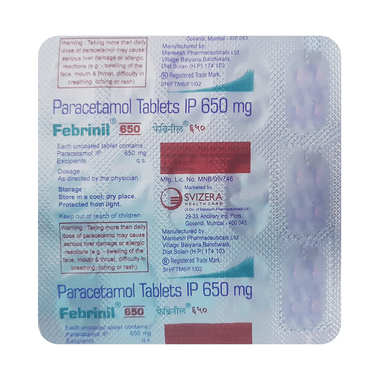 Febrinil 650mg Tablet