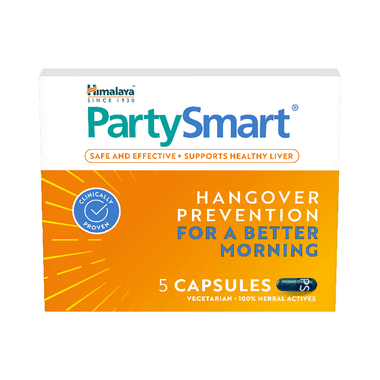 Himalaya Wellness PartySmart Capsule | Relieves After-Effects of Alcohol