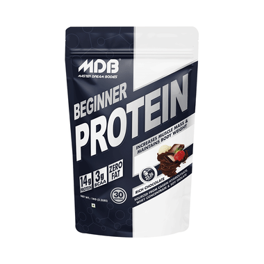 MDB Master Dream Bodies Beginner Protein 14g Whey Concentrate Rich Chocolate