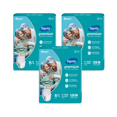 Dignity Premium Pull-Ups Diaper (10 Each) M-L