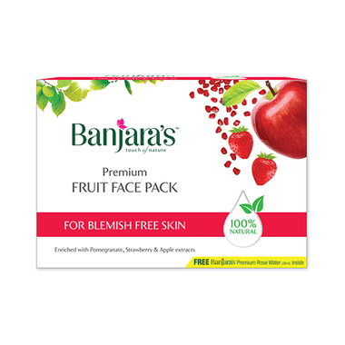 Banjara's Premium Fruit Face Pack With Rose Water 30ml Free