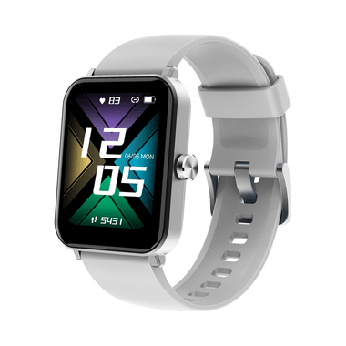 GOQii IP68 Vital MAX SpO2 1.69 HD Full Touch Smart Watch With 3 Months Health & Personal Coaching Grey