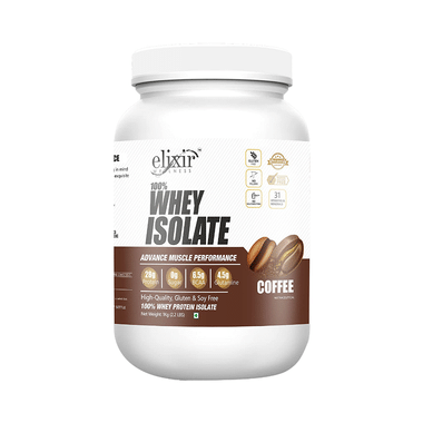 Elixir Wellness 100% Whey Isolate Coffee