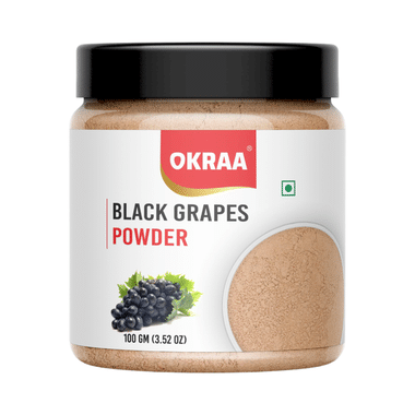 Okraa Black Grapes Powder