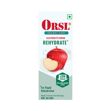 ORSL Rehydrate Drink With Electrolytes, Vitamin C & Stevia | Flavour Apple