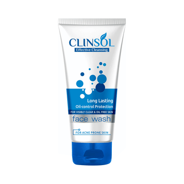Leeford Clinsol Long Lasting Oil-Control Protection Face Wash for Acne Prone Skin