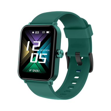 GOQii IP68 Vital MAX SpO2 1.69 HD Full Touch Smart Watch with 3 Months Health & Personal Coaching Green