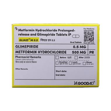 Gliaid M 0.5 Tablet PR