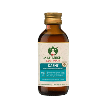 Maharishi Ayurveda Kasni Cough Syrup, Ayurvedic, Non-Drowsy, For Kids, Dry & Chronic Cough