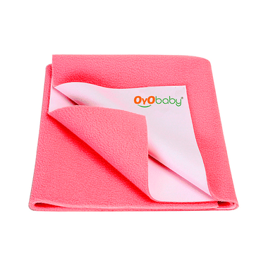 Oyo Baby Waterproof Bed Protector Baby Dry Sheet XL Salmon Rose