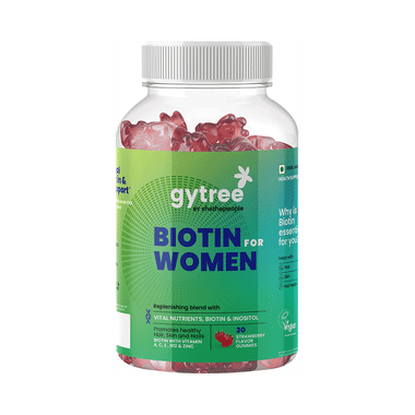 Gytree Biotin Gummies for Women Strawberry