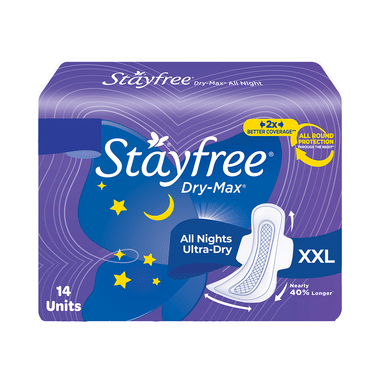 Stayfree Dry-Max All Night Ultra-Dry Pads XXL