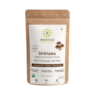 Rooted Active Naturals Shiitake Mushroom Extract Powder