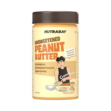 Nutrabay Foods All-Natural Peanut For Weight Management, Energy & Heart Health | Flavour Butter Unsweetened Crunchy
