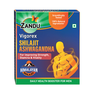 Zandu Vigorex Shilajit Ashwagandha Capsule