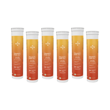 Setu Vitamin C Fizz Effervescent Tablet (20 Each) Orange