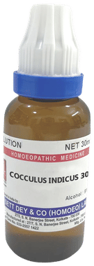 Sett Dey Cocculus Indicus Dilution 30 Sett Dey Cocculus Indicus Dilution 30