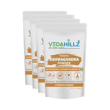 Vedahillz Premium Ashwagandha Powder (100gm Each)