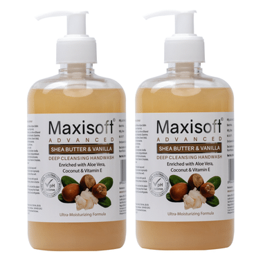 Maxisoft Advanced Shea Butter & Vanilla Deep Cleansing Hand Wash (500ml Each)