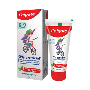 Colgate Natural Strawberry Mint Toothpaste For Kids (6-9 Years)