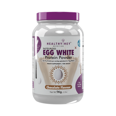 HealthyHey Nutrition Pasteurized Egg White Protein Powder Chocolate