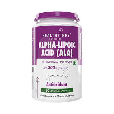 HealthyHey Alpha-Lipoic Acid (ALA) Vegetable Capsule