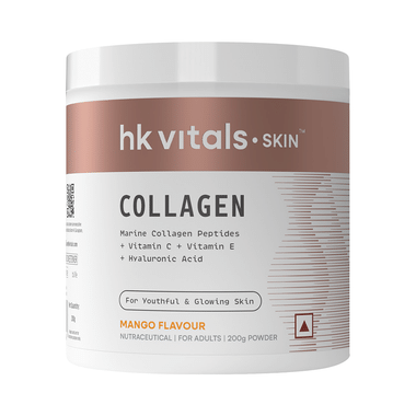 Healthkart HK Vitals Skin Radiance Skin Collagen | Powder With Vitamin C, E & Biotin | Powder Mango